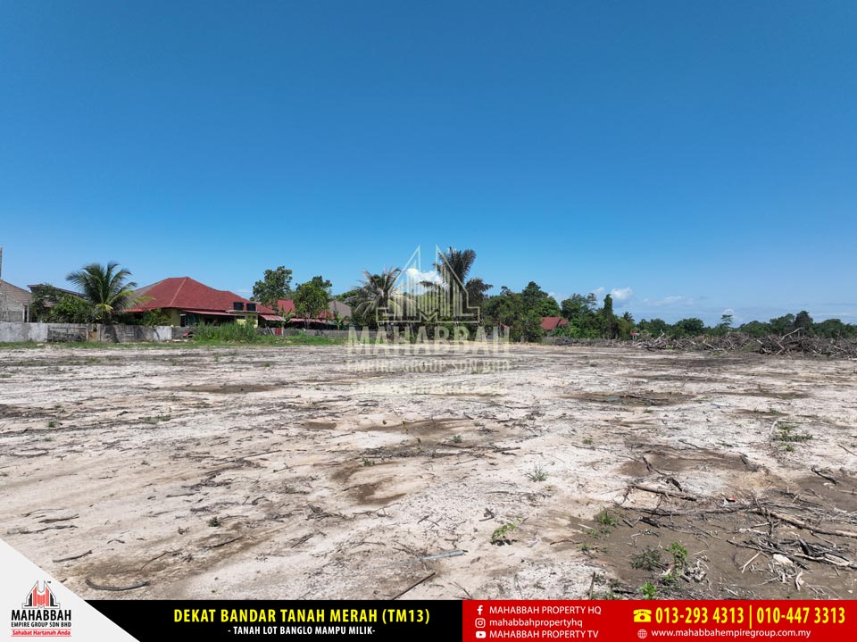 Tanah Lot Banglo Mampu Milik MEGSB Dekat Bandar Tanah Merah (TM13) Kelantan