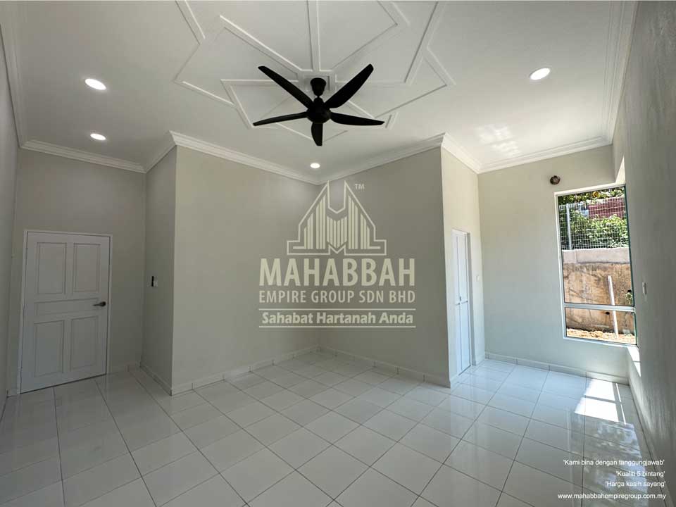 Bilik Utama: Potfolio BRATS di Guchil Kuala Krai - Bina Rumah Atas Tanah Sendiri (BRATS) Villa Danish II (Type C) MEGSB