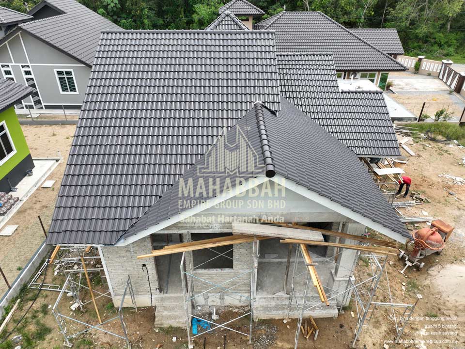 Progress Banglo Mahabbah Property Villa Sophia (Type A) di Kelewek, Tanah Merah Kelantan