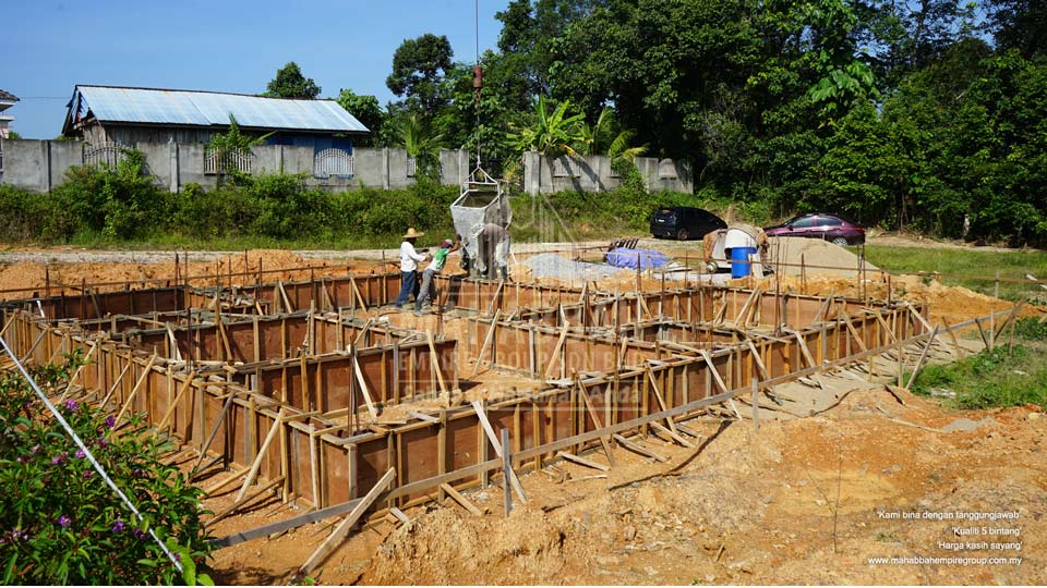 Kronologi pembinaan Banglo Mampu Milik MEGSB Villa Danniell (Type B) di Tebing Tinggi Tanah Merah