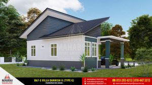 Bahagian Belakang Model Rekabentuk Banglo MEGSB B67-E Villa Danish II (Type G)