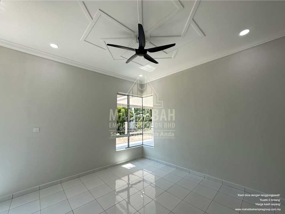 Bilik Utama: Potfolio BRATS di Guchil Kuala Krai - Bina Rumah Atas Tanah Sendiri (BRATS) Villa Danish II (Type C) MEGSB