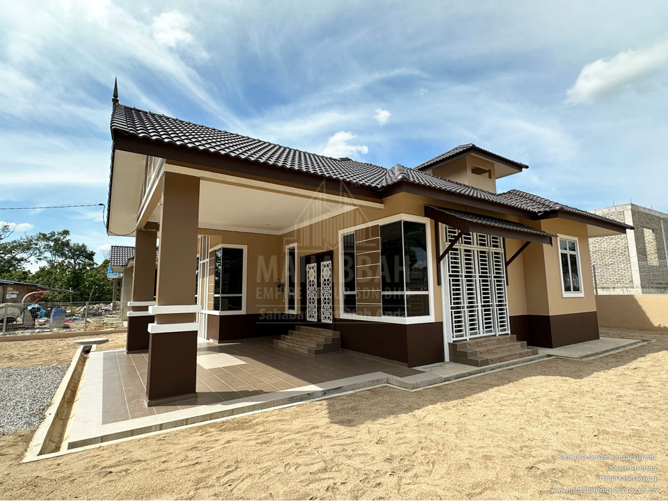 Pandangan Sisi Rumah Siap Banglo Mampu Milik PT3249 MDH03 Villa Danniell (Type) Tebing Tinggi Tanah Merah