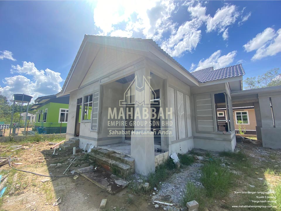 Progress Banglo Mahabbah Property Villa Sophia (Type A) di Kelewek, Tanah Merah Kelantan
