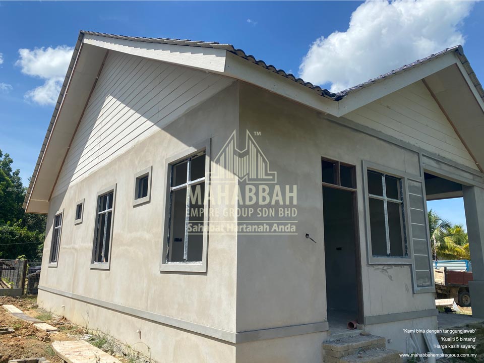 Progress Banglo Mahabbah Property Villa Sophia (Type A) di Kelewek, Tanah Merah Kelantan