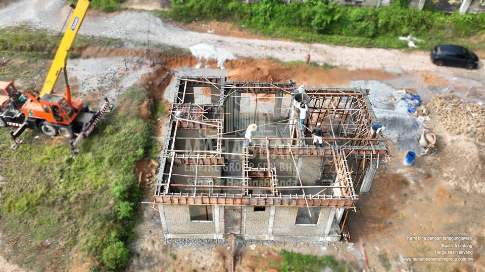 Kronologi pembinaan Banglo Mampu Milik MEGSB Villa Danniell (Type B) di Tebing Tinggi Tanah Merah
