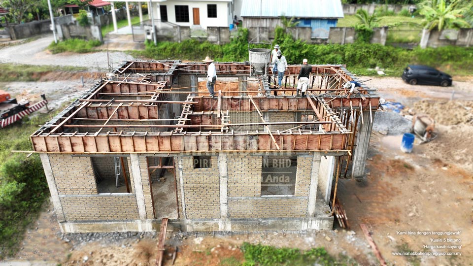 Kronologi pembinaan Banglo Mampu Milik MEGSB Villa Danniell (Type B) di Tebing Tinggi Tanah Merah