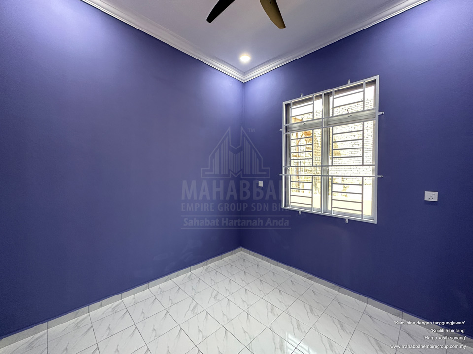 Bilik Tidur Kedua Banglo Mampu Milik PT3249 MDH03 Villa Danniell (Type) Tebing Tinggi Tanah Merah