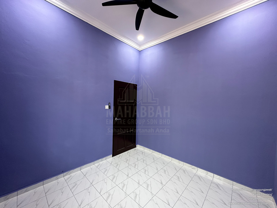 Bilik Tidur Kedua Banglo Mampu Milik PT3249 MDH03 Villa Danniell (Type) Tebing Tinggi Tanah Merah