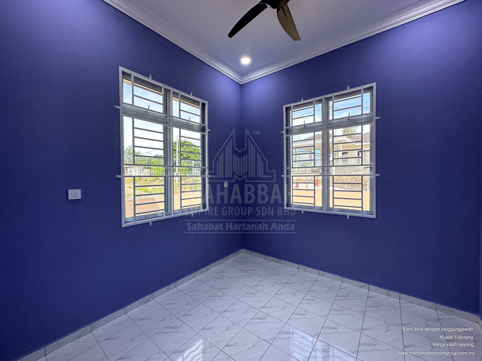 Bilik Tidur Ketiga Banglo Mampu Milik PT3249 MDH03 Villa Danniell (Type) Tebing Tinggi Tanah Merah