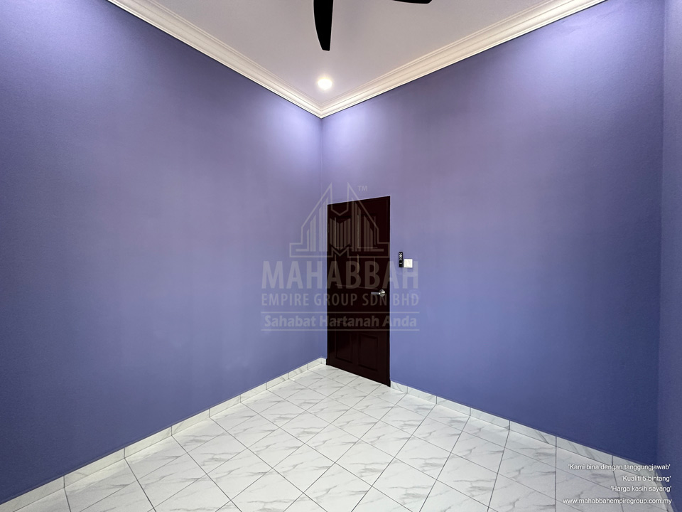 Bilik Tidur Ketiga Banglo Mampu Milik PT3249 MDH03 Villa Danniell (Type) Tebing Tinggi Tanah Merah