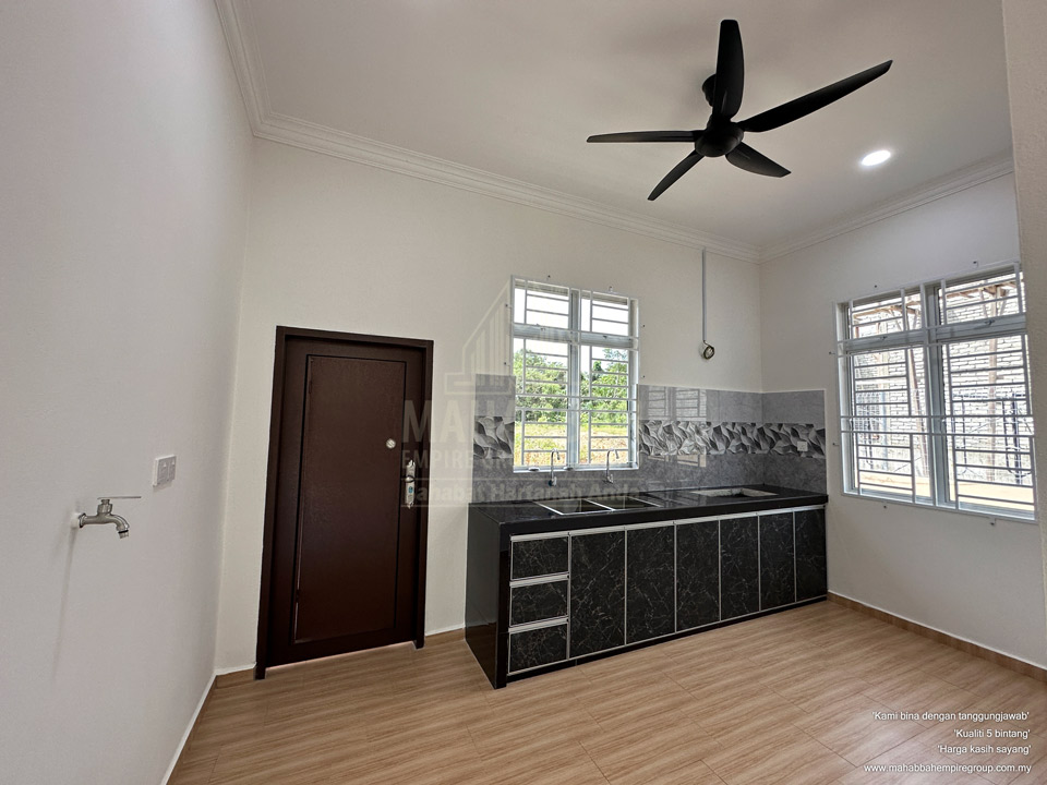 Ruangan Dapur Banglo Mampu Milik PT3249 MDH03 Villa Danniell (Type) Tebing Tinggi Tanah Merah