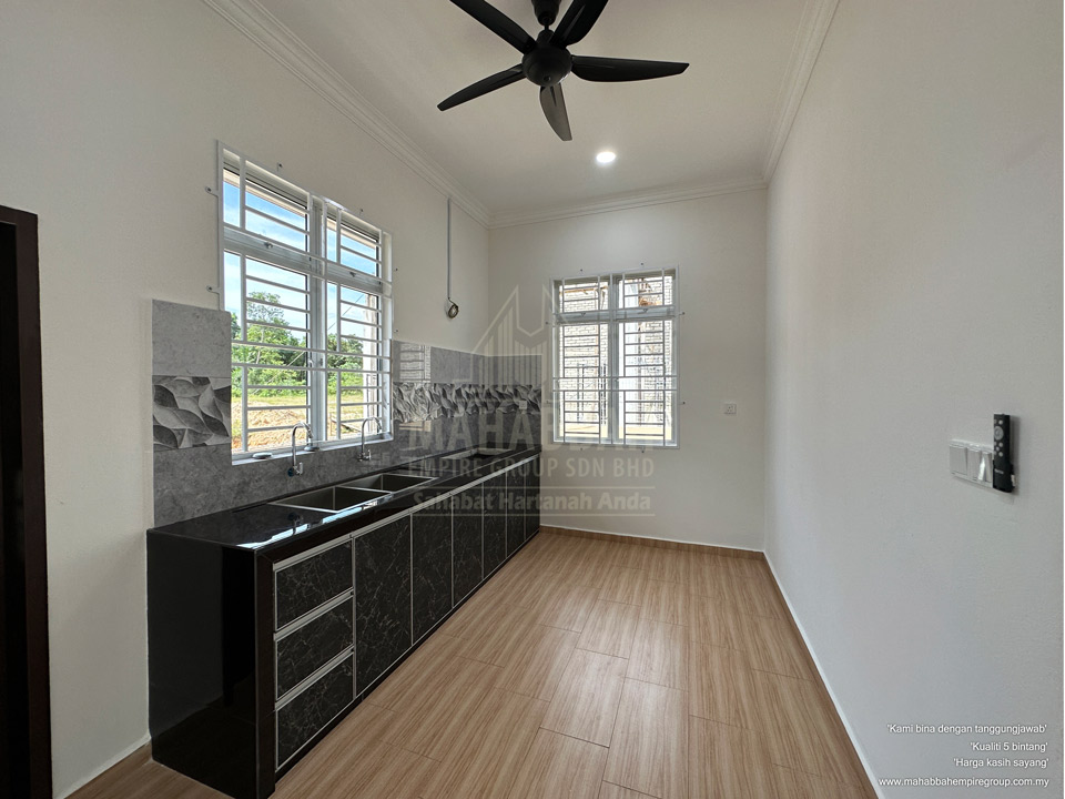 Ruangan Dapur Banglo Mampu Milik PT3249 MDH03 Villa Danniell (Type) Tebing Tinggi Tanah Merah