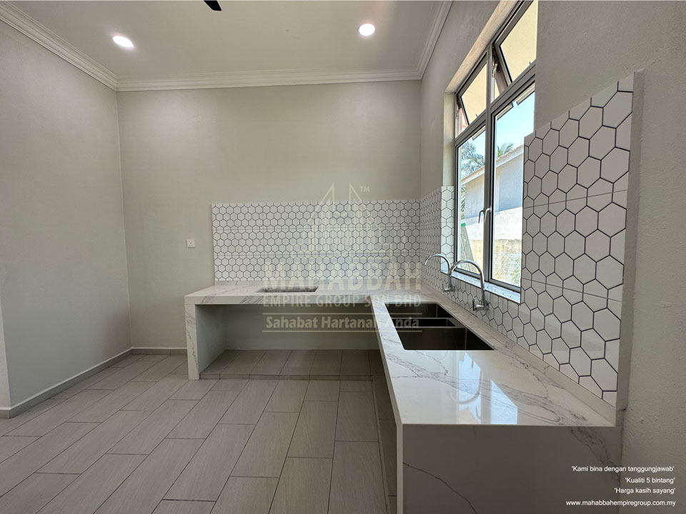 Ruang Dapur: Potfolio BRATS di Guchil Kuala Krai - Bina Rumah Atas Tanah Sendiri (BRATS) Villa Danish II (Type C) MEGSB