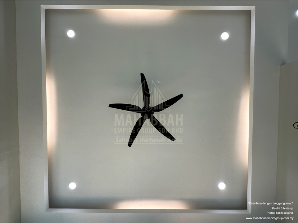 Syiling Ruang Tamu: Potfolio BRATS di Guchil Kuala Krai - Bina Rumah Atas Tanah Sendiri (BRATS) Villa Danish II (Type C) MEGSB