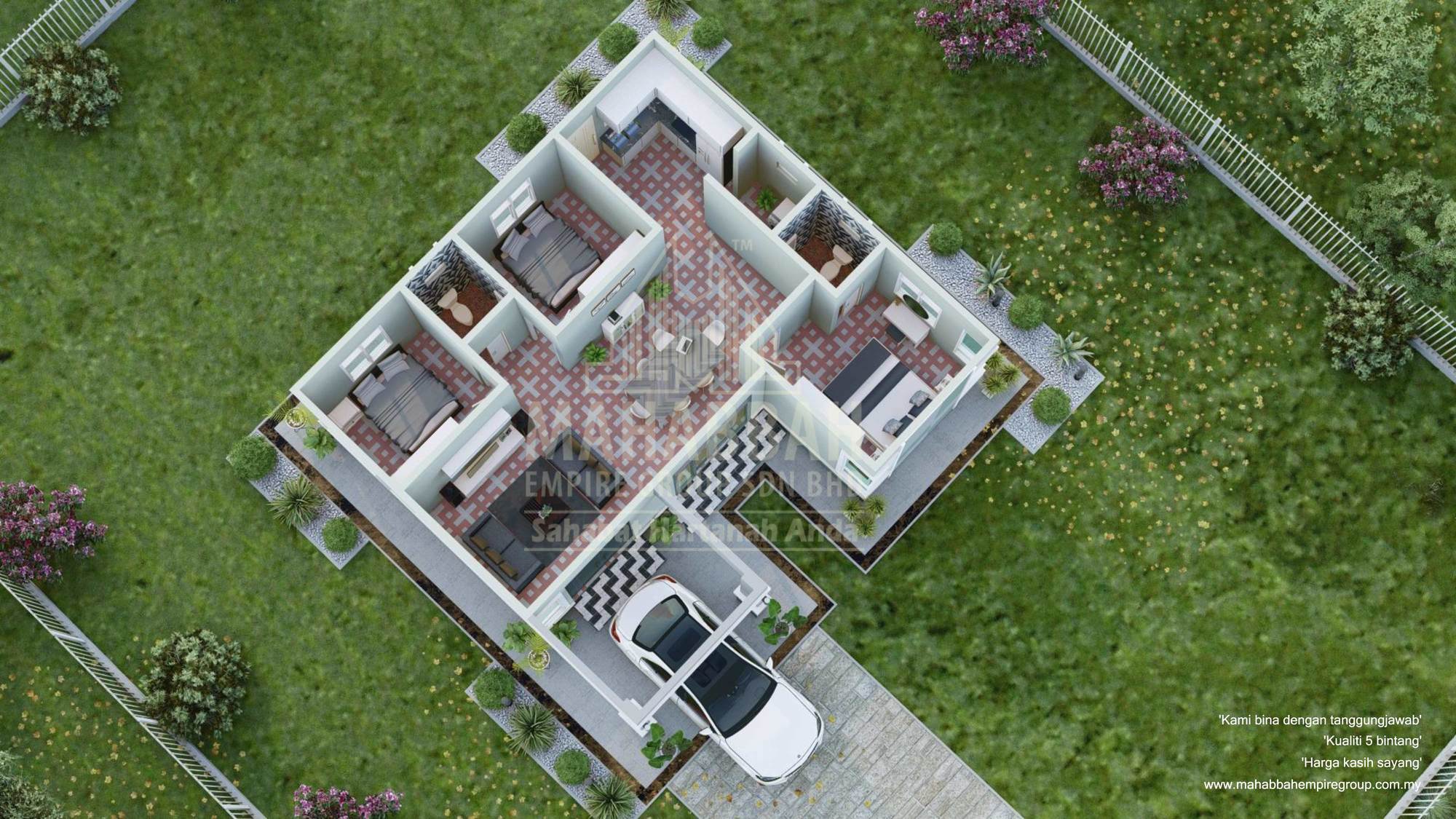 3D Interior Model D11 Villa Azzalea 1010kps 01