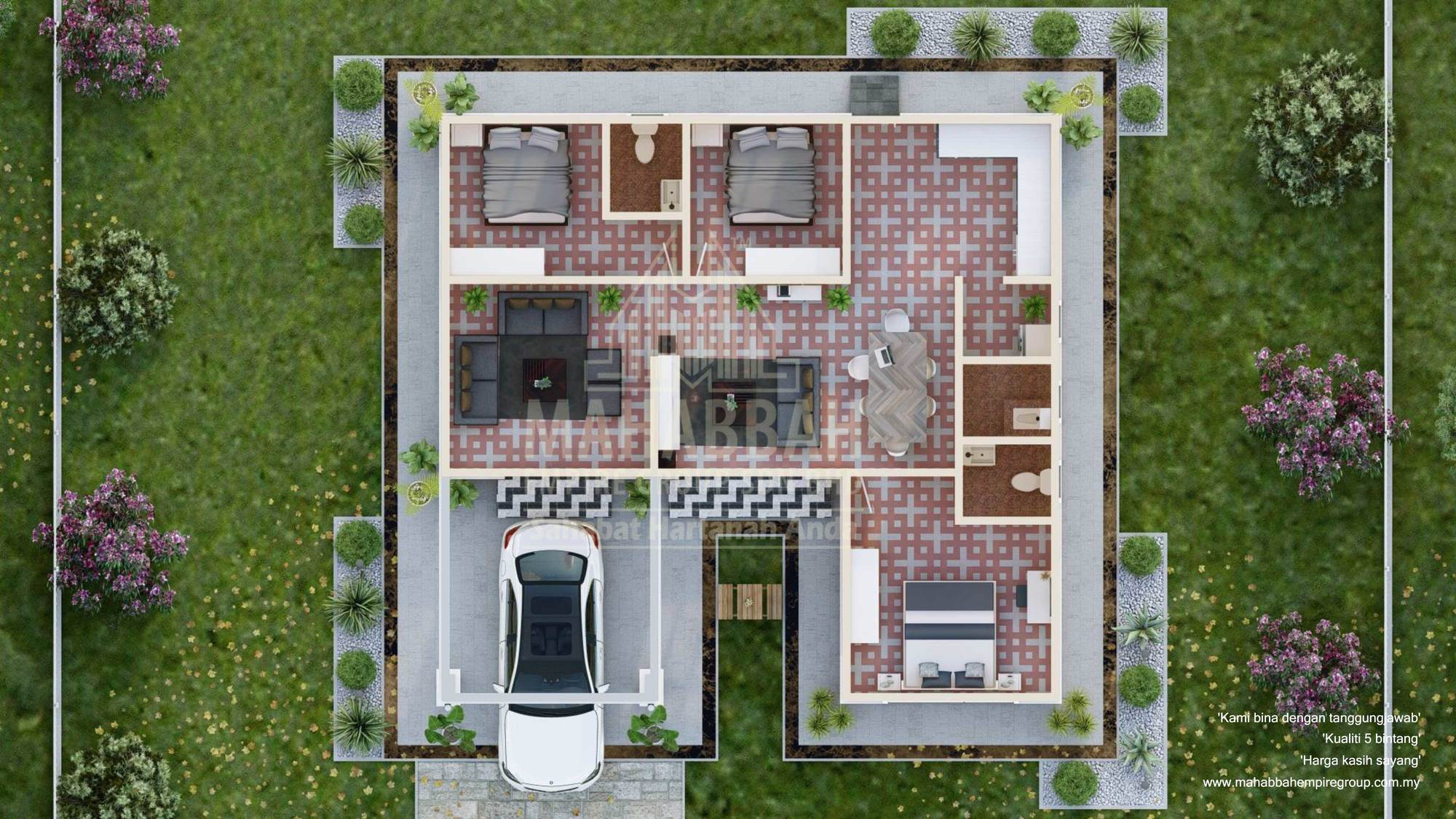 3D Interior Model D10 Villa Azzalea 1200kps 02