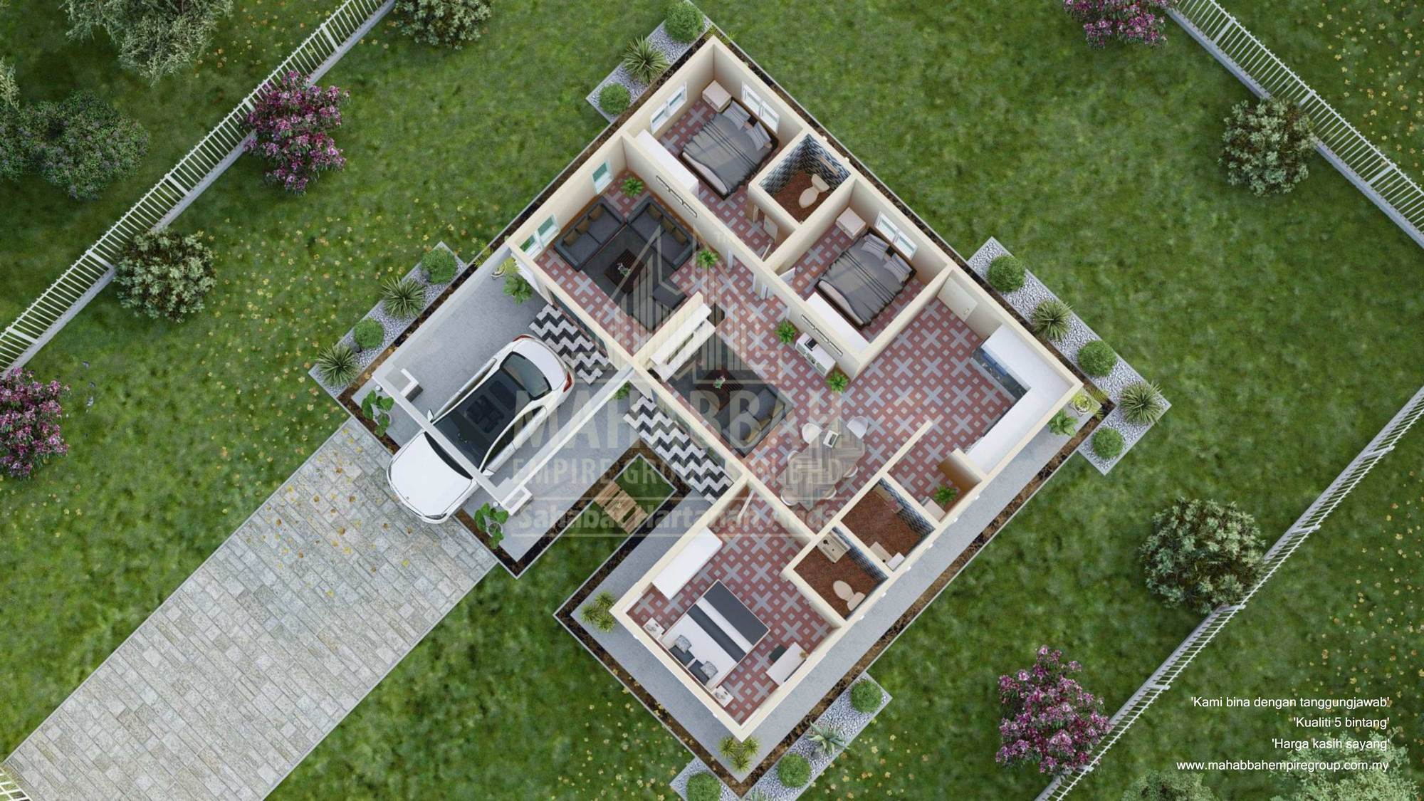 3D Interior Model D10 Villa Azzalea 1200kps 03