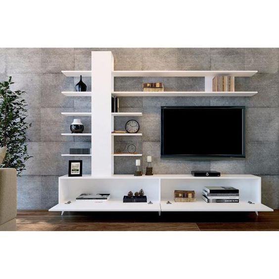 Rekabentuk Rak & Kabinet TV Moden & Elegen