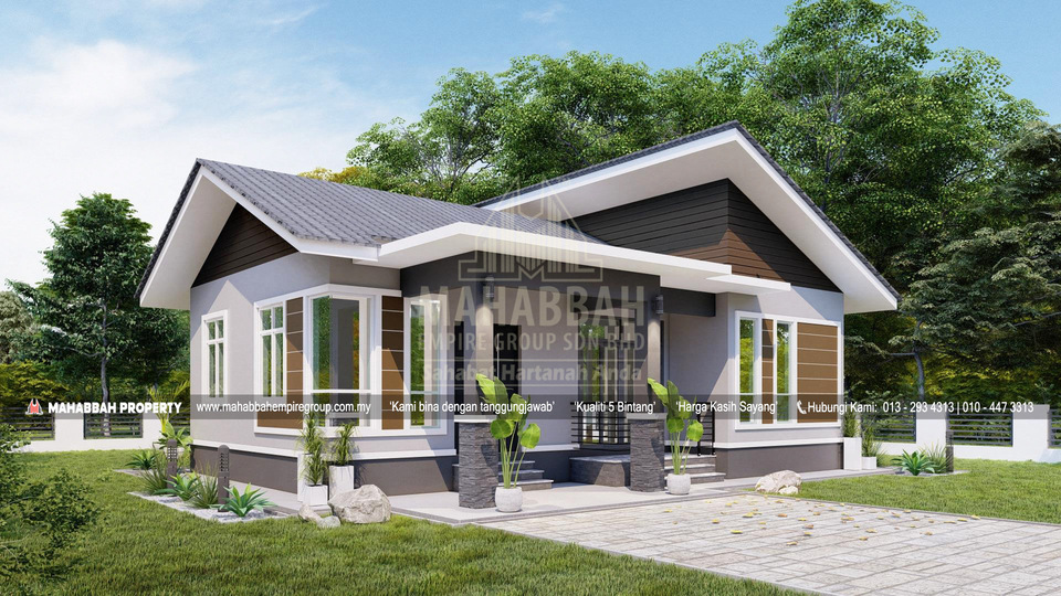 Model/ Reka bentuk Banglo Mampu Milik MEGSB B30-E Villa Rahmah (Type D) 3
