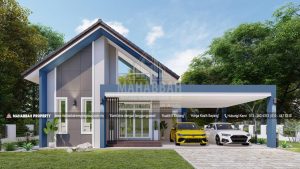 (Front) Model/ Reka bentuk Banglo MEGSB B31-D Villa Aryan (Type A)