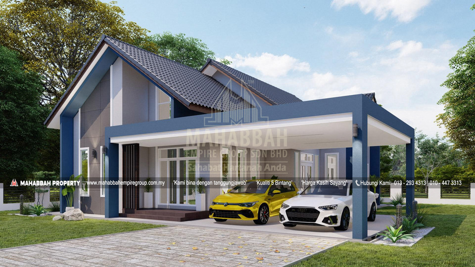 (Sisi) Model/ Reka bentuk Banglo MEGSB B31-D Villa Aryan (Type A)