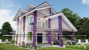 Bahagian Sisi Reka bentuk/ Model Banglo MEGSB B35-D Tiara Residen (Type A)