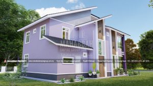 Bahagian Belakang Reka bentuk/ Model Banglo MEGSB B35-D Tiara Residen (Type A)