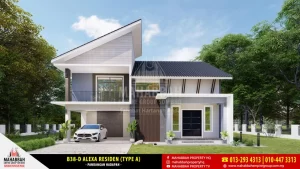 Reka bentuk Banglo Mampu Milik B38-D Alexa Residen (Type A) - 01