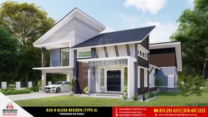 Reka bentuk Banglo Mampu Milik B38-D Alexa Residen (Type A) - 02