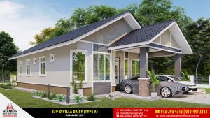Rekabentuk Banglo Mampu Milik Eksklusif Mahabbah Empire Group B39-D Villa Daisy (Type A)