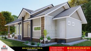 Rekabentuk Banglo Mampu Milik Eksklusif Mahabbah Empire Group B39-D Villa Daisy (Type A)
