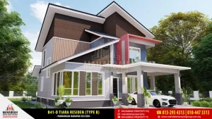 Model/ Reka Bentuk Banglo Mampu Milik MEGSB B41-D Tiara Residen (Type B) 02