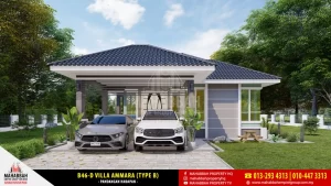 Reka bentuk/ Model Banglo Mampu Milik MEGSB B46-D Villa Ammara (Type B)