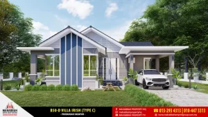 Reka bentuk/ Model Banglo MEGSB B50-D Villa Irish (Type C)