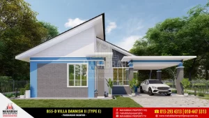 Reka Bentuk/ Model Banglo Mampu Milik MEGSB B55-D Villa Dannish II (Type E)