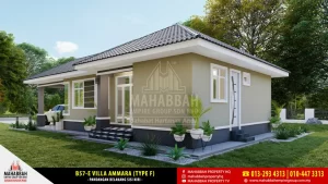 Bahagian Belakang Reka Bentuk/ Model Banglo Mampu Milik MEGSB B57-E Villa Ammara (Type F)