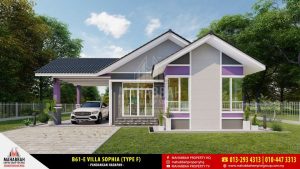 Reka Bentuk/ Model Banglo Mampu Milik MEGSB B61-E Villa Sophia (Type F)
