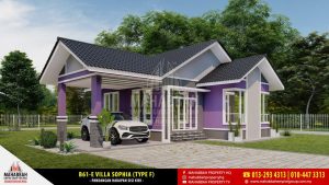 Reka Bentuk/ Model Banglo Mampu Milik MEGSB B61-E Villa Sophia (Type F)