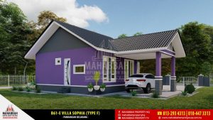 Reka Bentuk/ Model Banglo Mampu Milik MEGSB B61-E Villa Sophia (Type F)