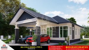 Rekabentuk Banglo Mampu Milik Eksklusif Mahabbah Empire Group B63-E Villa Danniel (Type F)