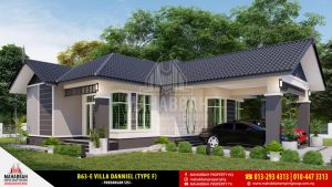 Rekabentuk Banglo Mampu Milik Eksklusif Mahabbah Empire Group B63-E Villa Danniel (Type F)