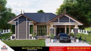Rekabentuk Banglo Mampu Milik Eksklusif Mahabbah Empire Group B64-D Villa Daisy (Type B)