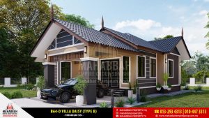Rekabentuk Banglo Mampu Milik Eksklusif Mahabbah Empire Group B64-D Villa Daisy (Type B)