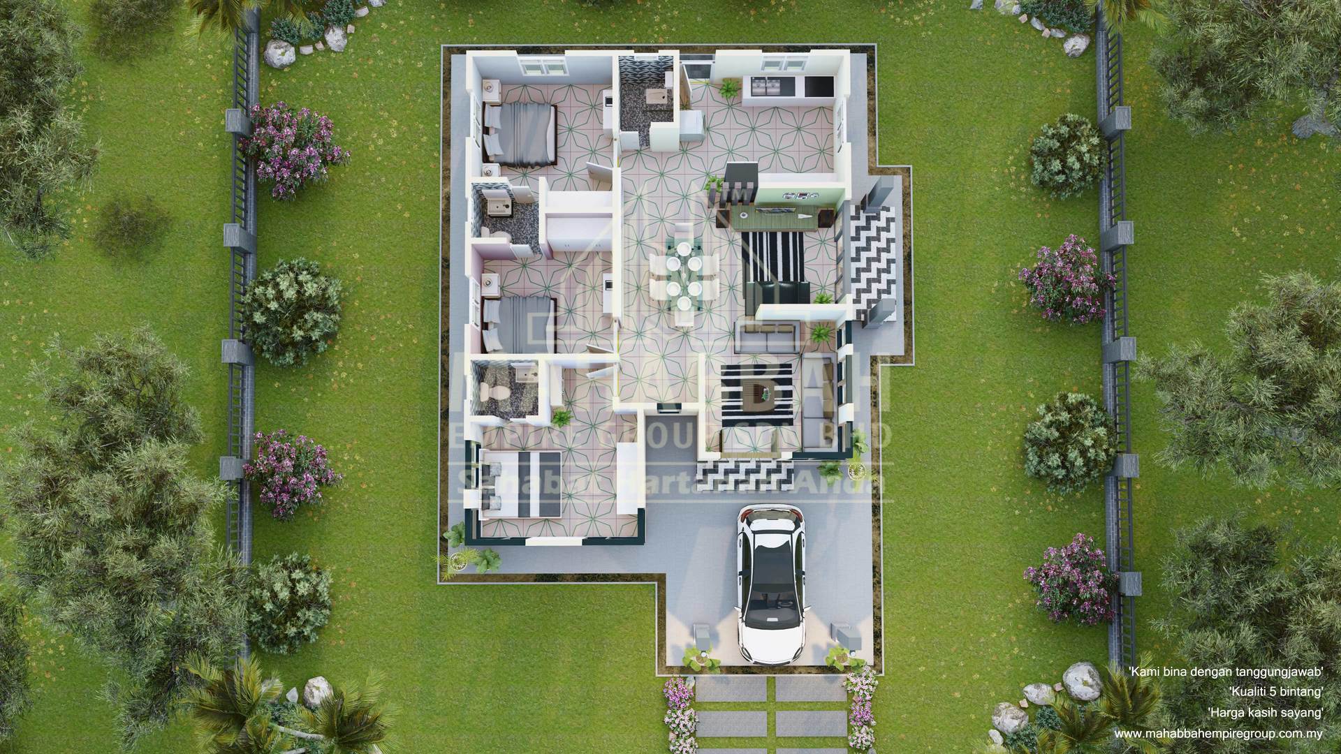 3D Interior Pandangan 1