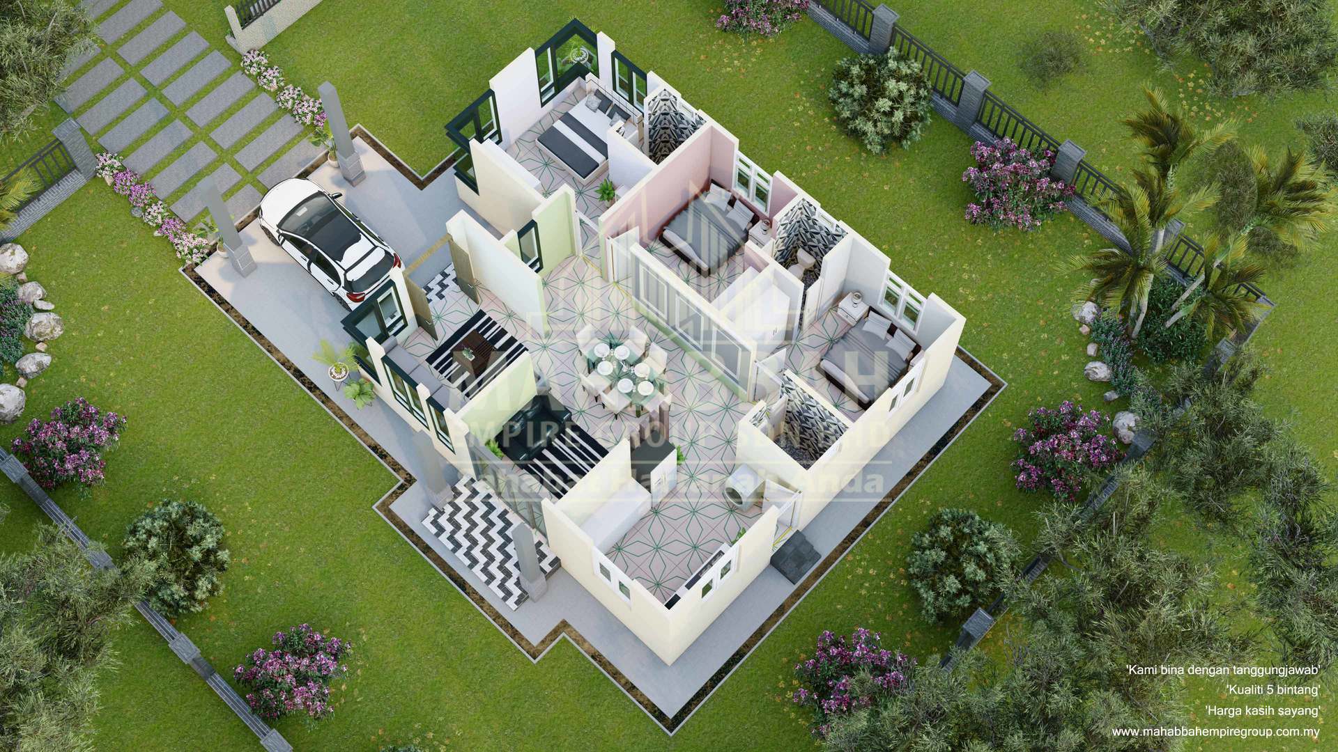 3D Interior Pandangan 4