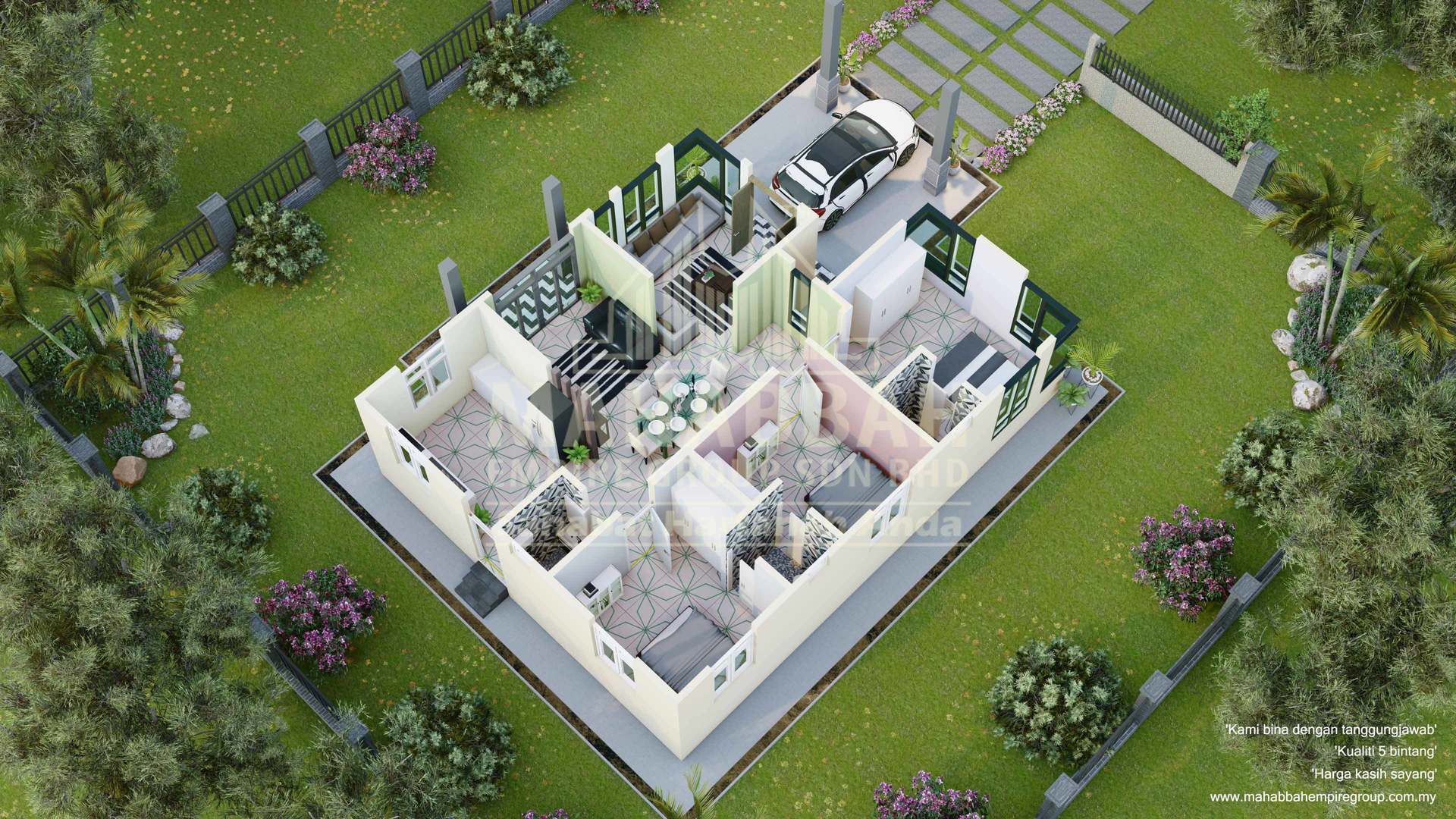 3D Interior Pandangan 5