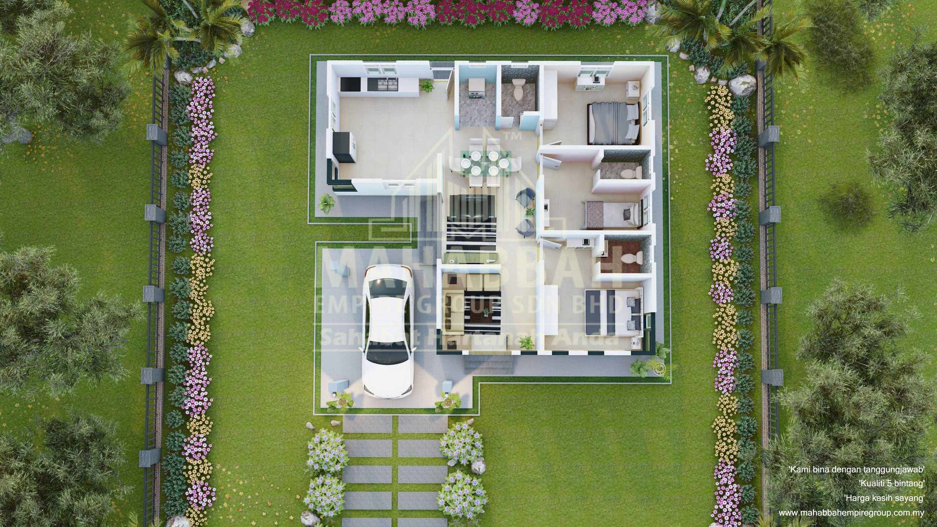 D04 Villa Chinta 3D Interior Pandangan 1