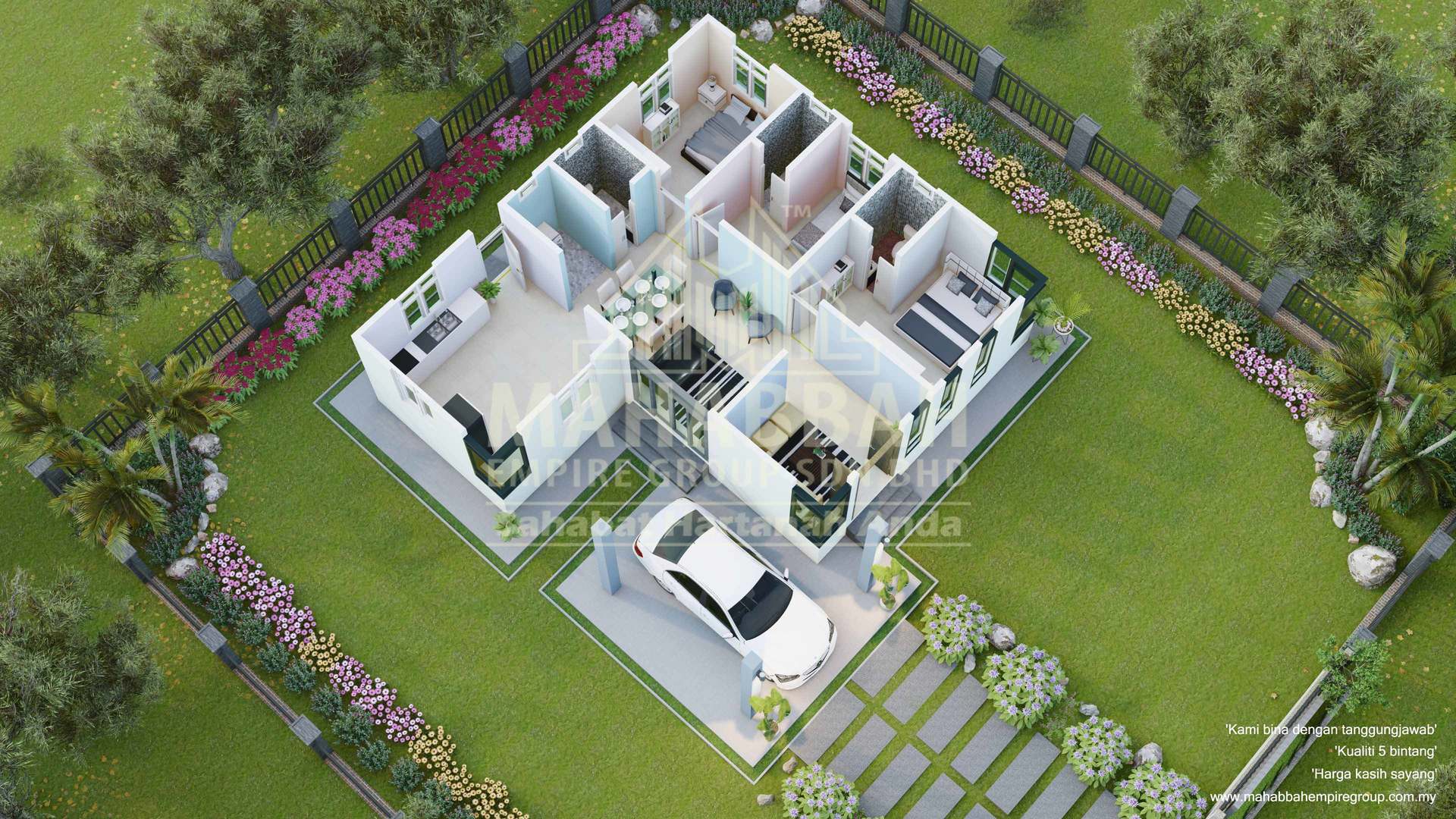 D04 Villa Chinta 3D Interior Pandangan 3