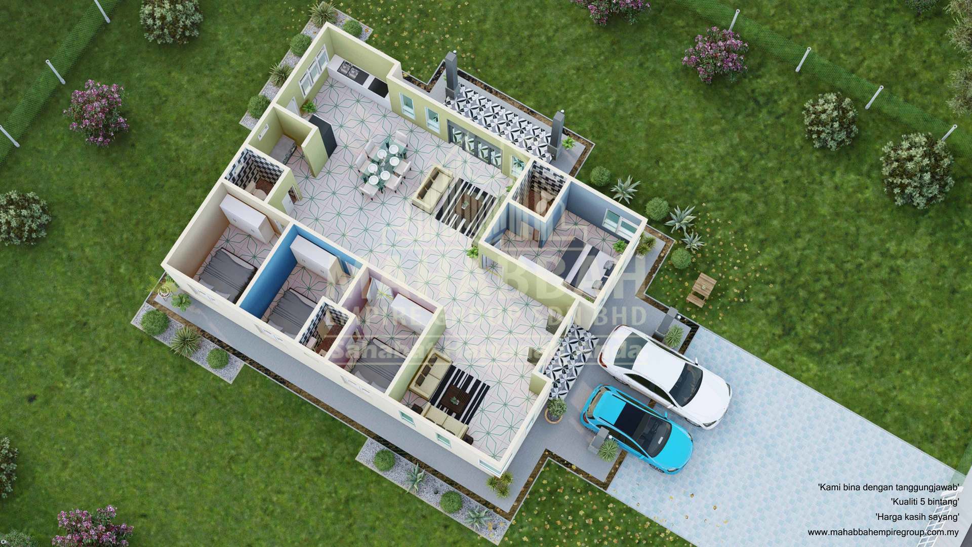 D06 Villa Chinta II 3D Interior Pandangan 2